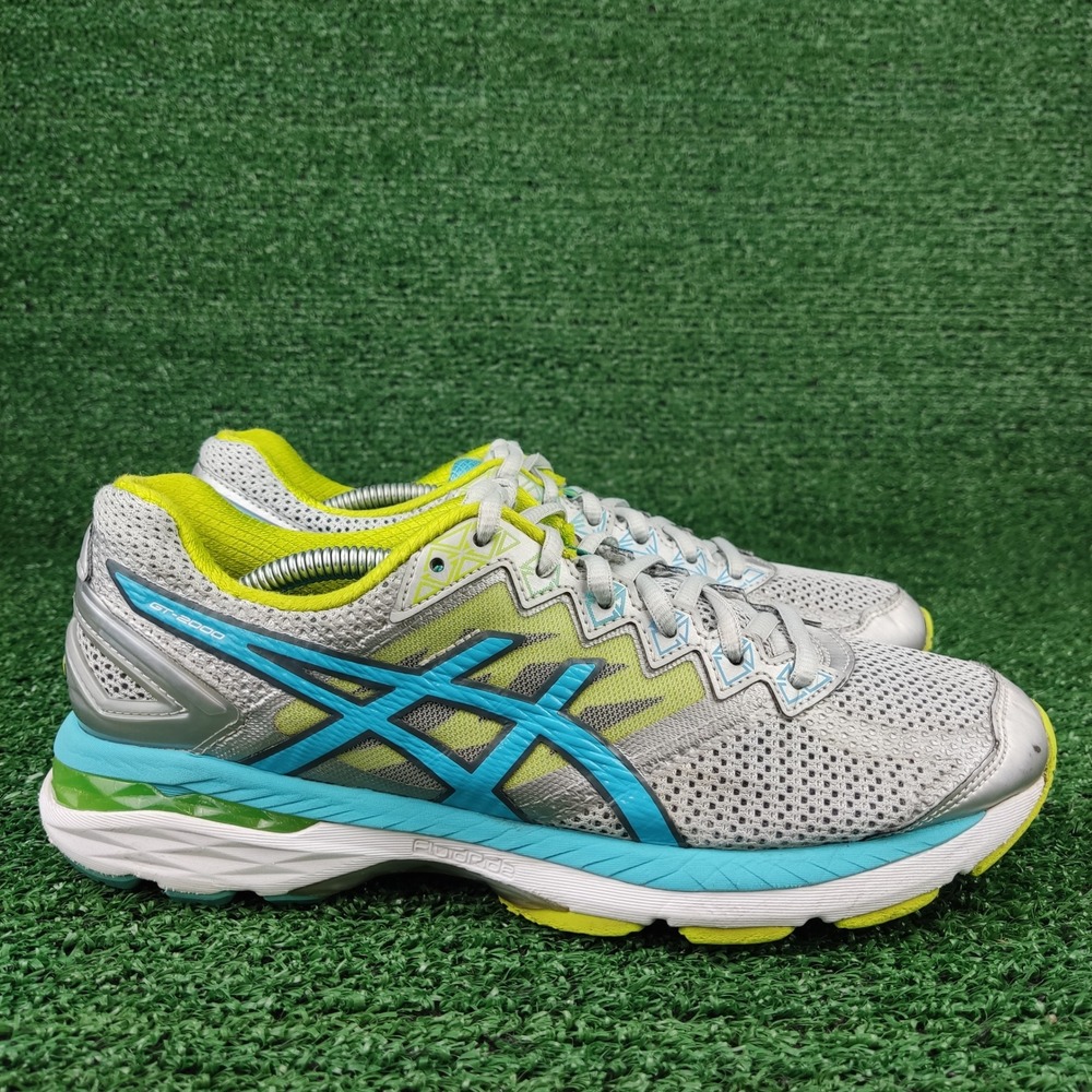 ASICS Running Shoes Womens‎ 8.5 Silver GT-2000 4 T659N Stability Sneakers Narrow
